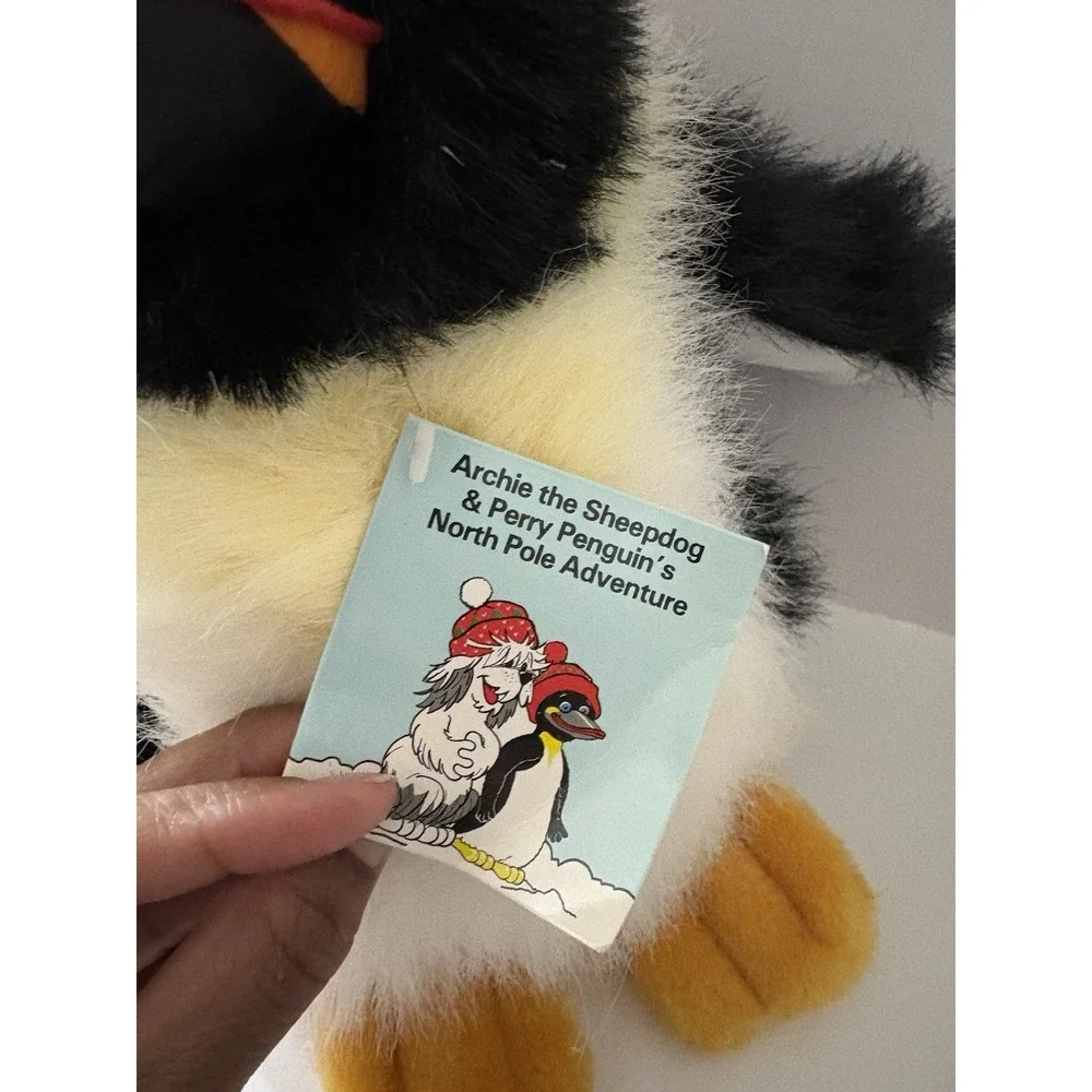 Commonwealth 1990 Christmas Perry Penguin‎ Plush Stuffed Animals 10